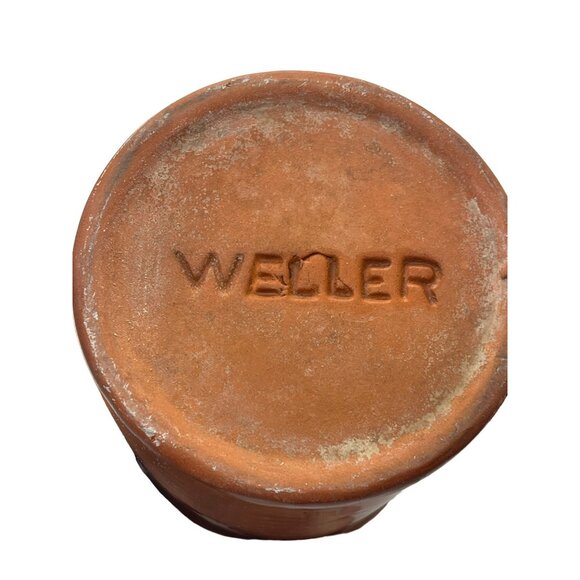 Vintage Weller Pottery Redware Brown Milk Syrup Glazed Pitcher 5.5” Signed - Picture 6 of 8